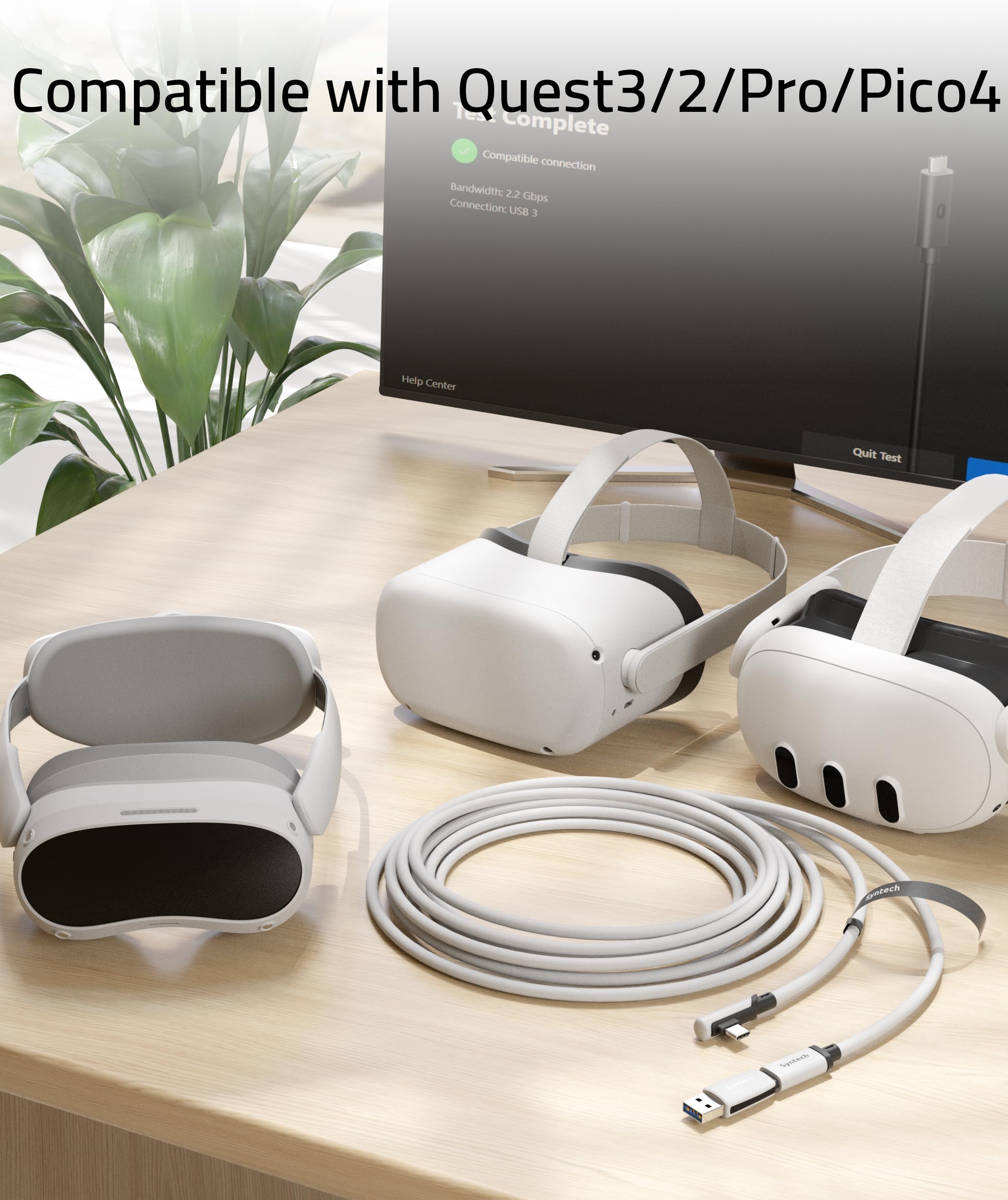 Foto 4 pulgar | Cable De Enlace Syntech Compatible Con Meta/oculus Quest 3/quest 2 - Venta Internacional.