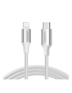 Foto 1 | Cable USB C a Lightning Reforzado Ugreen 1 m Certificado Mfi Plateado