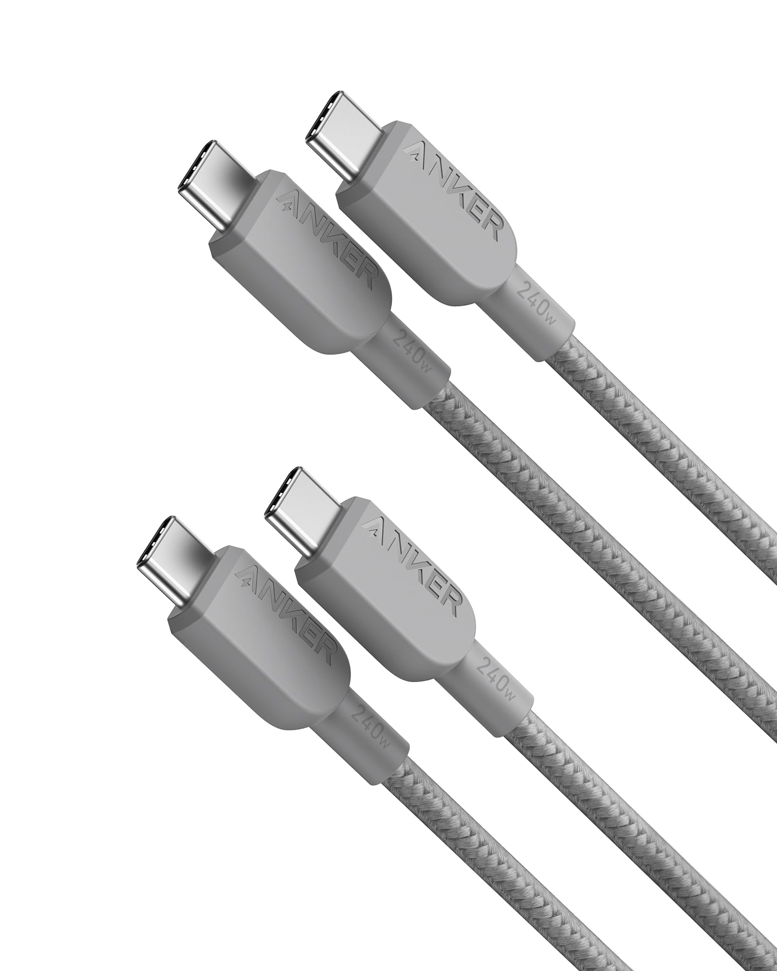 Foto 2 pulgar | Cable USB-C a USB-C Anker de 240 W Carga Rápida 3 Pies para iPhone Paquete de 2 - Venta Internacional