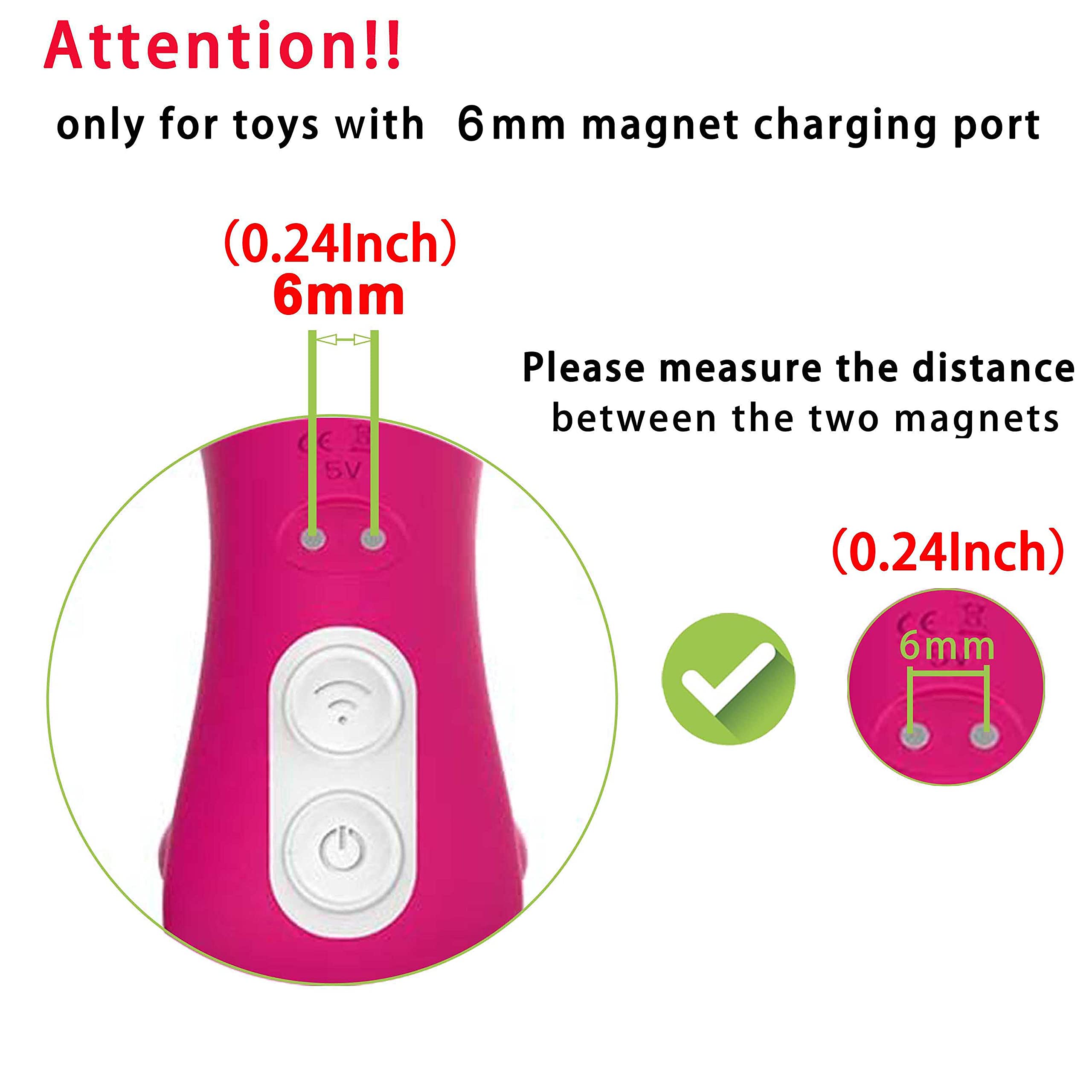 Foto 3 | Cable De Carga Magnético Usb Bicmice De Repuesto De 6 Mm/0,24 Pulgadas - Venta Internacional.