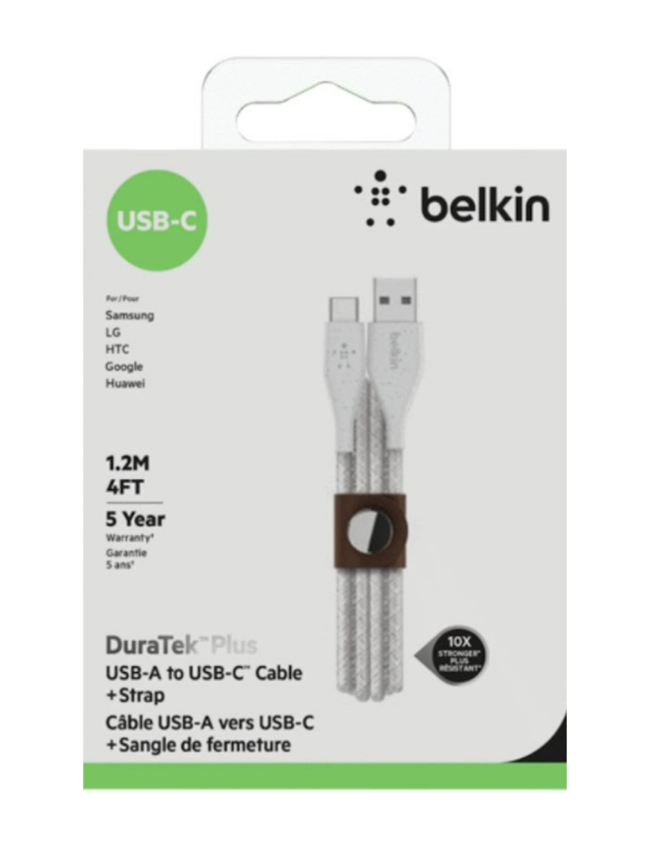 Foto 5 pulgar | Cable USB-C Belkin Blanco 1.2 m