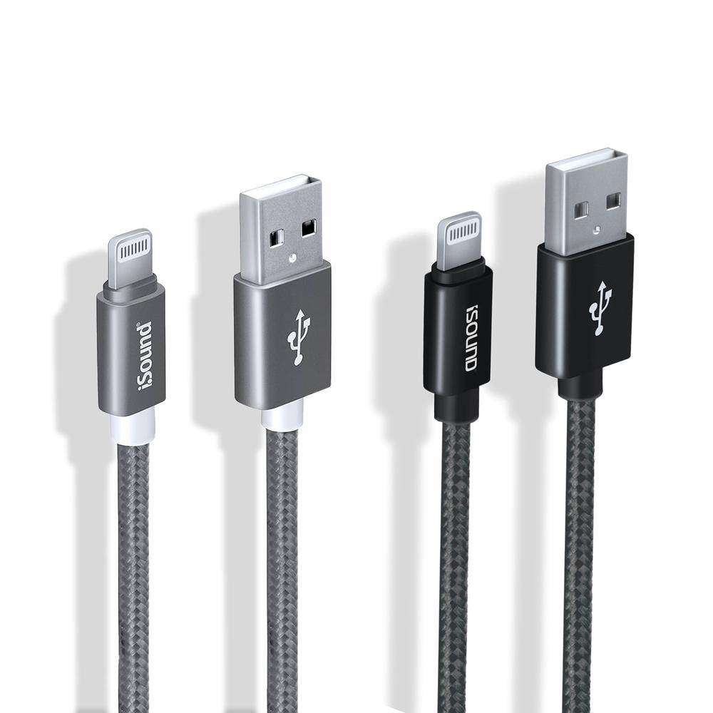 Kit de2 Cables Usb a Lightning iSound 3m