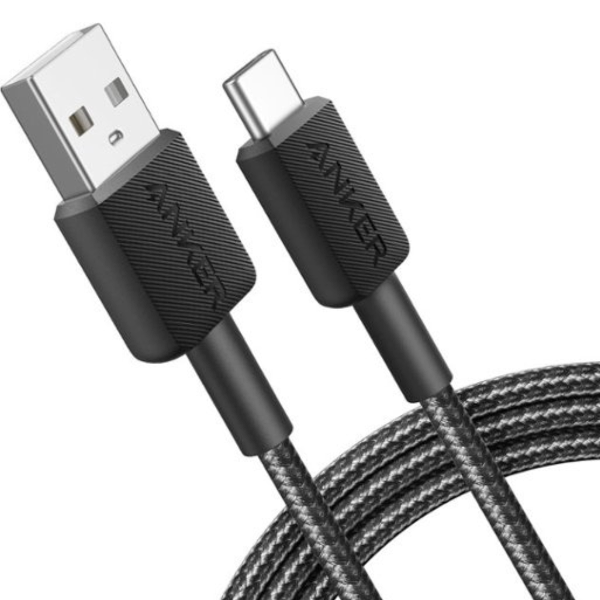 Foto 4 pulgar | Cable USB Tipo C Anker 322 Trenzado Nylon 2mt Carga Rápida Negro