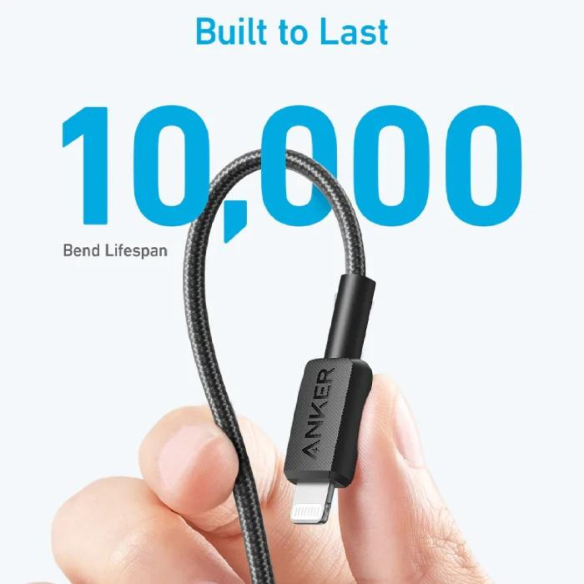 Foto 5 pulgar | Cable USB-C a Lightning Anker 322 2mt Certificado Carga Rápida Negro