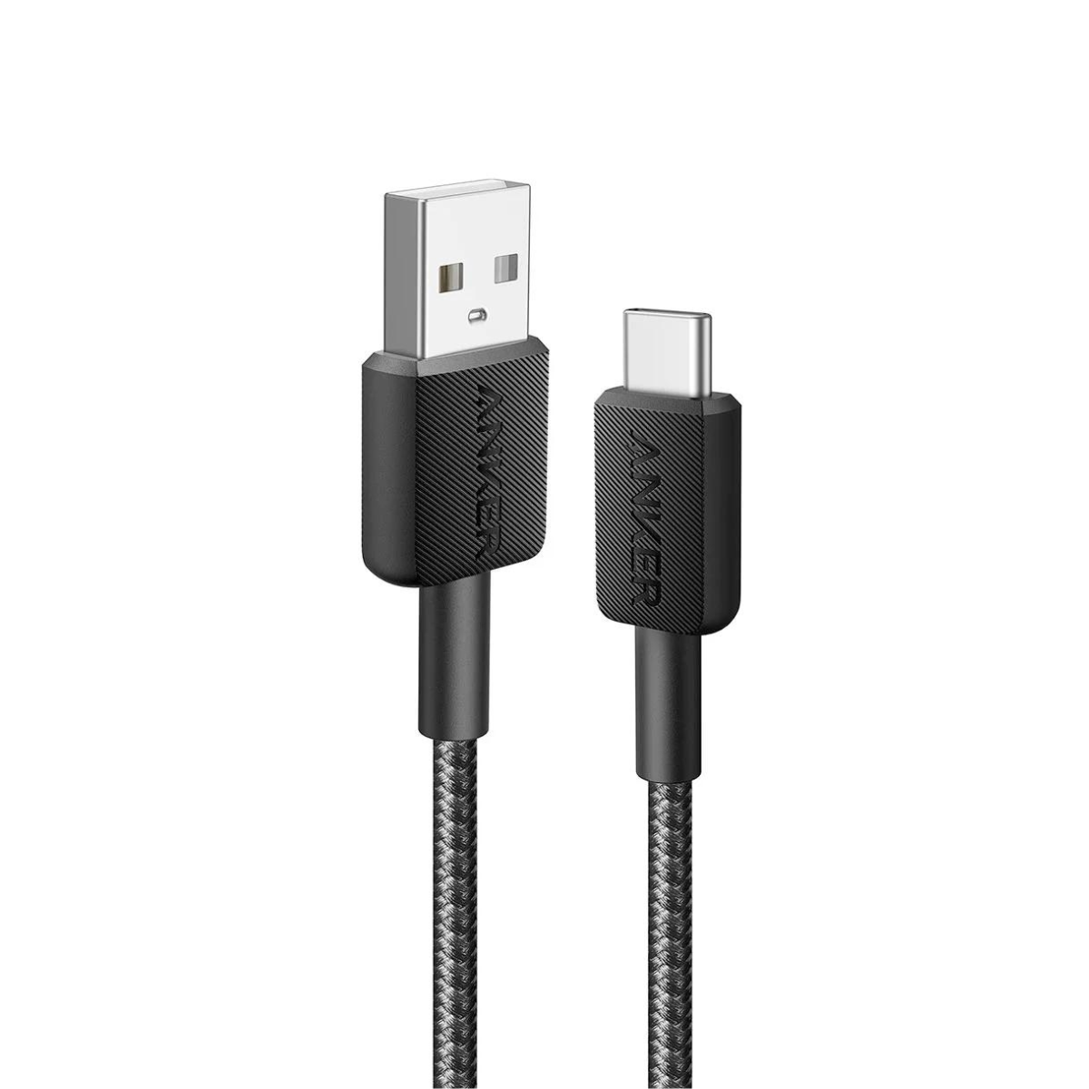 Cable Usb Tipo C Anker 322 Trenzado Nylon 1mt Carga Rápida Negro