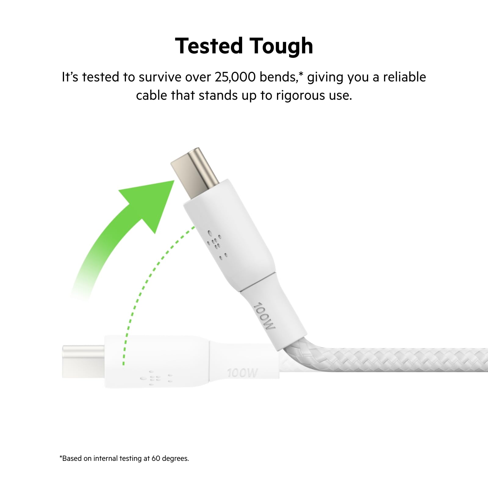 Foto 4 pulgar | Cable Usb-c A Usb-c Belkin Boostcharge De 3 M, Blanco, 100 W - Venta Internacional.