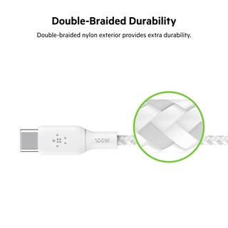 Foto 4 | Cable Usb-c A Usb-c Belkin Boostcharge de 2 M Blanco Paquete de 2 - Venta Internacional