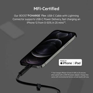 Foto 2 | Cable de Carga Belkin Boostcharge Flex Silicone Usb-c A Usb-c - Venta Internacional