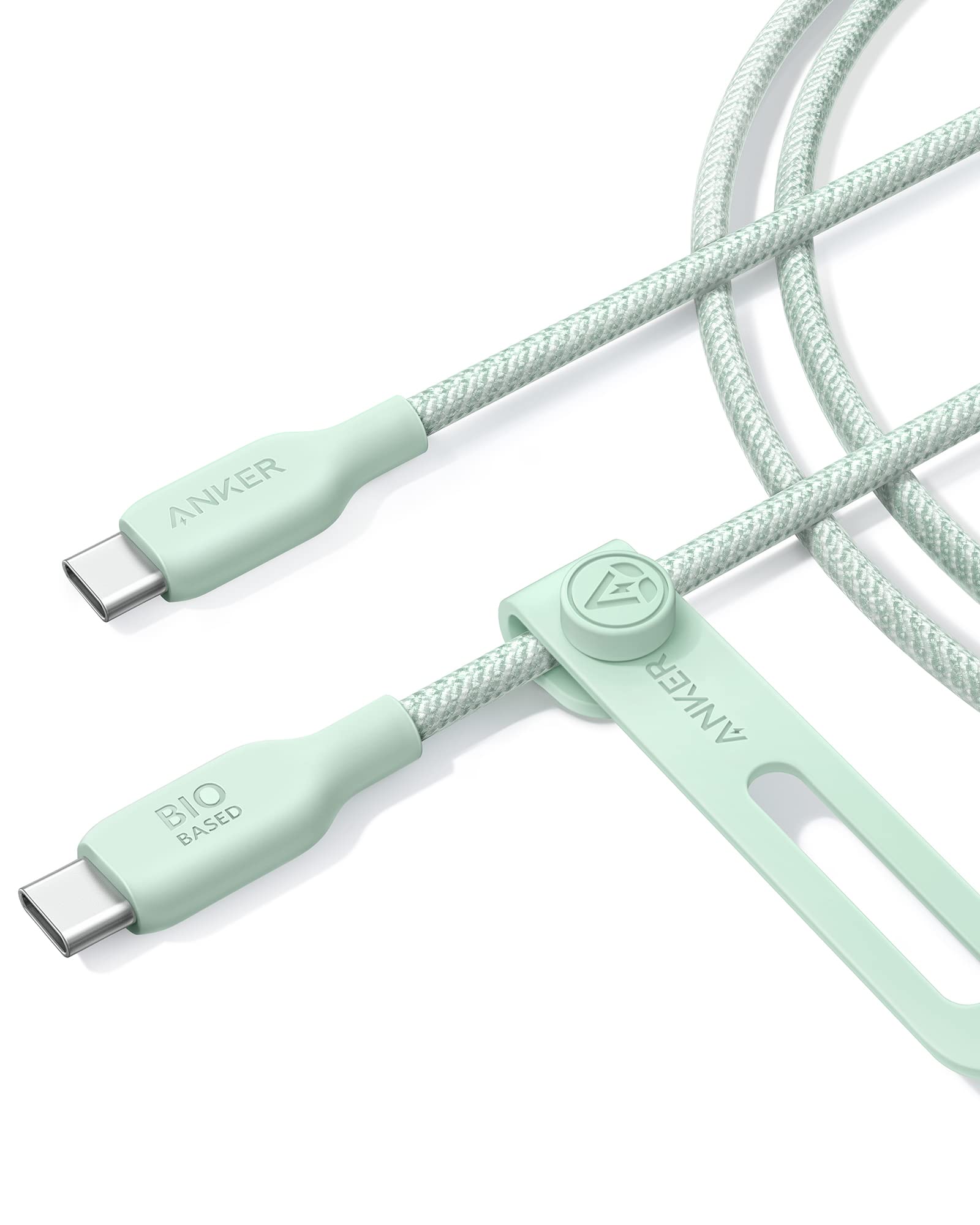Foto 1 | Cable Usb C Anker Biobraded Tipo C De Carga Rápida De 6 Pies, Verde - Venta Internacional.