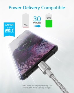 Foto 2 | Cable Usb C A Usb C Anker Tipo C, 60 W, Carga Rápida, 1 M, Paquete De 2 - Venta Internacional.