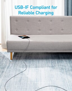 Foto 4 | Cable Usb C A Usb C Anker Tipo C De Carga Rápida De 3 M, Negro - Venta Internacional.
