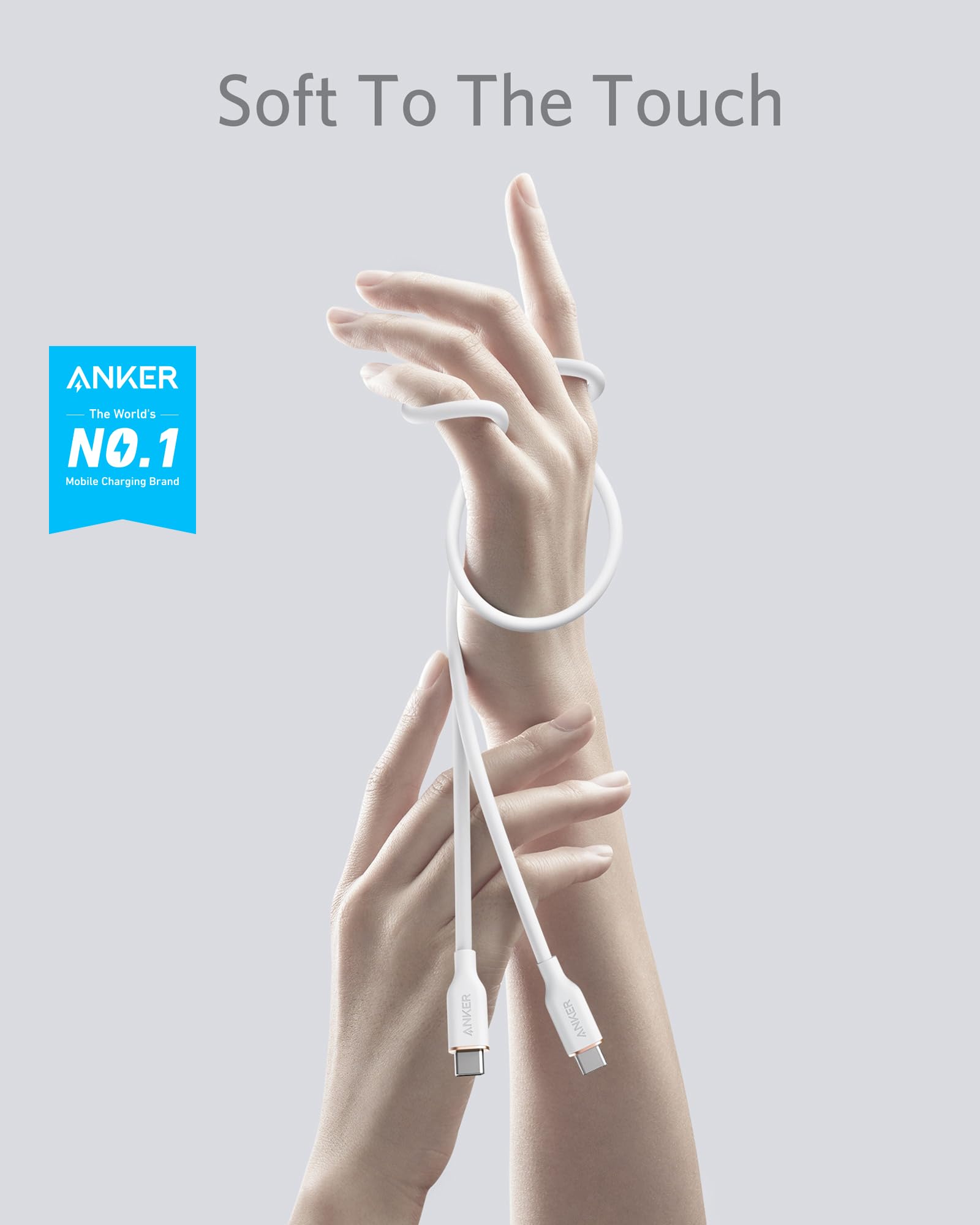 Foto 2 | Cable Usb C Anker De Carga Rápida De 100 W Para Iphone Serie 16 - Venta Internacional.