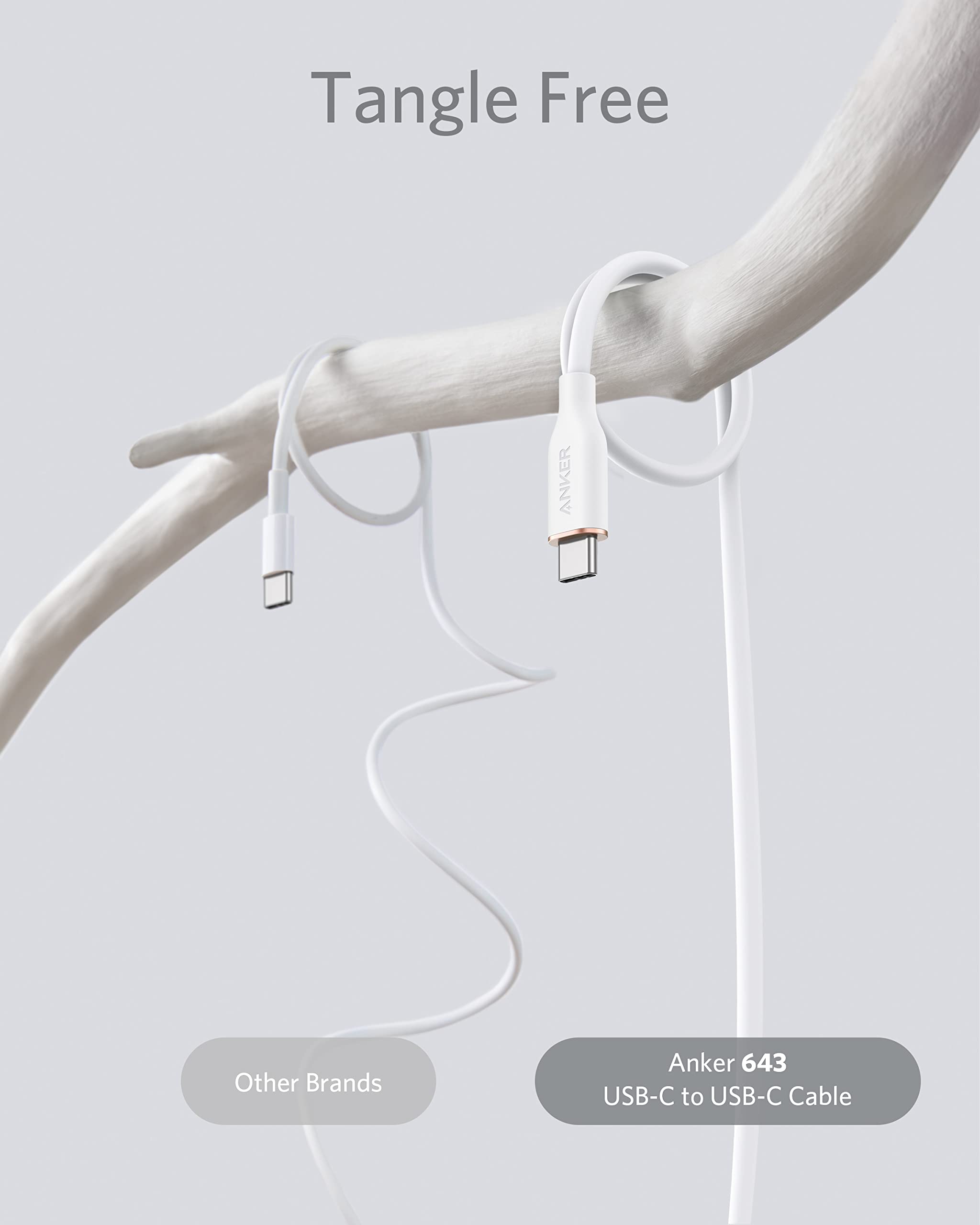 Foto 3 | Cable Usb C Anker De Carga Rápida De 100 W Para Iphone Serie 16 - Venta Internacional.