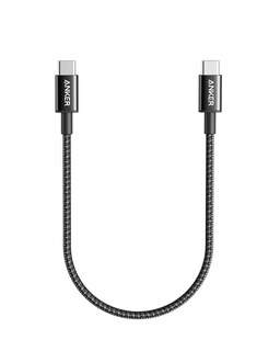 Foto 1 | Cable Usb C A Usb C Cargador De Nailon Anker De 1 M Para Iphone, Color Negro - Venta Internacional.
