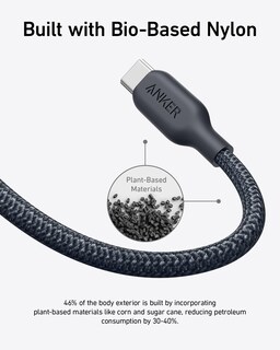 Foto 3 | Cable Usb C Anker Biobraded Tipo C, Carga Rápida, 6 Pies, Paquete De 2 - Venta Internacional.