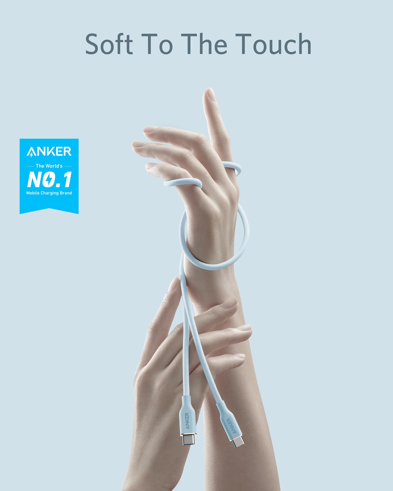 Foto 2 | Cable Usb C Anker De Carga Rápida De 100 W Para Iphone Serie 16 - Venta Internacional.