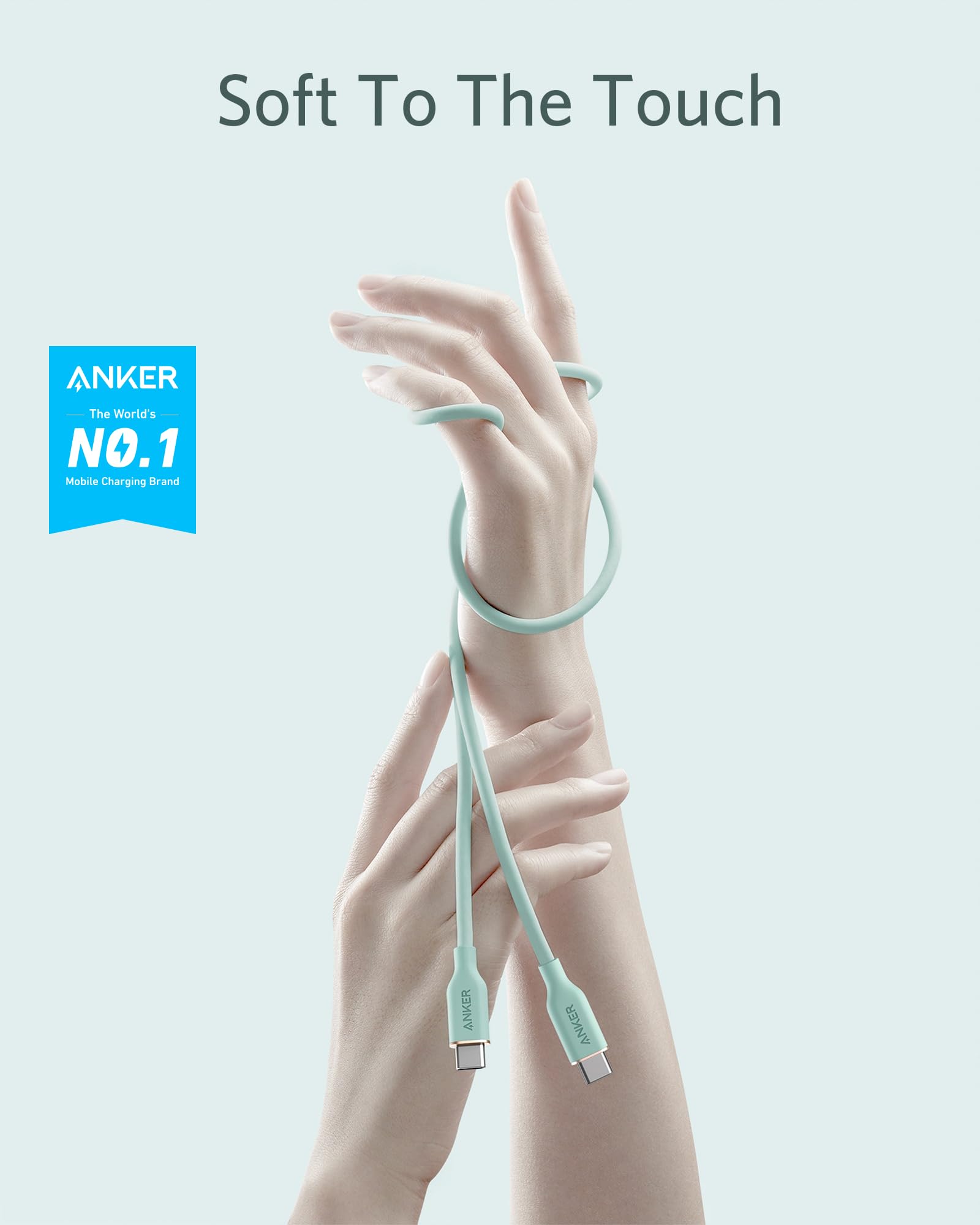Foto 2 | Cable Usb C Anker De Carga Rápida De 100 W Para Iphone Serie 16 - Venta Internacional.