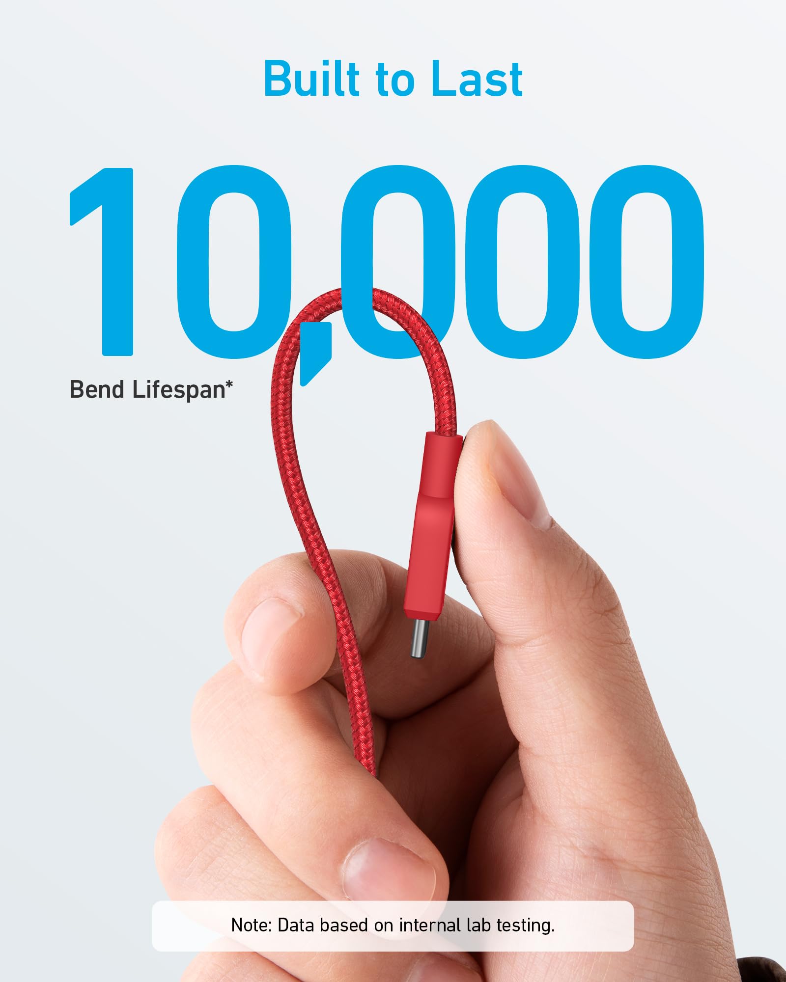 Foto 4 pulgar | Cable Usb C A Usb C Anker Tipo C De Carga Rápida, Paquete De 2 Unidades, 6 Pies, Rojo - Venta Internacional.