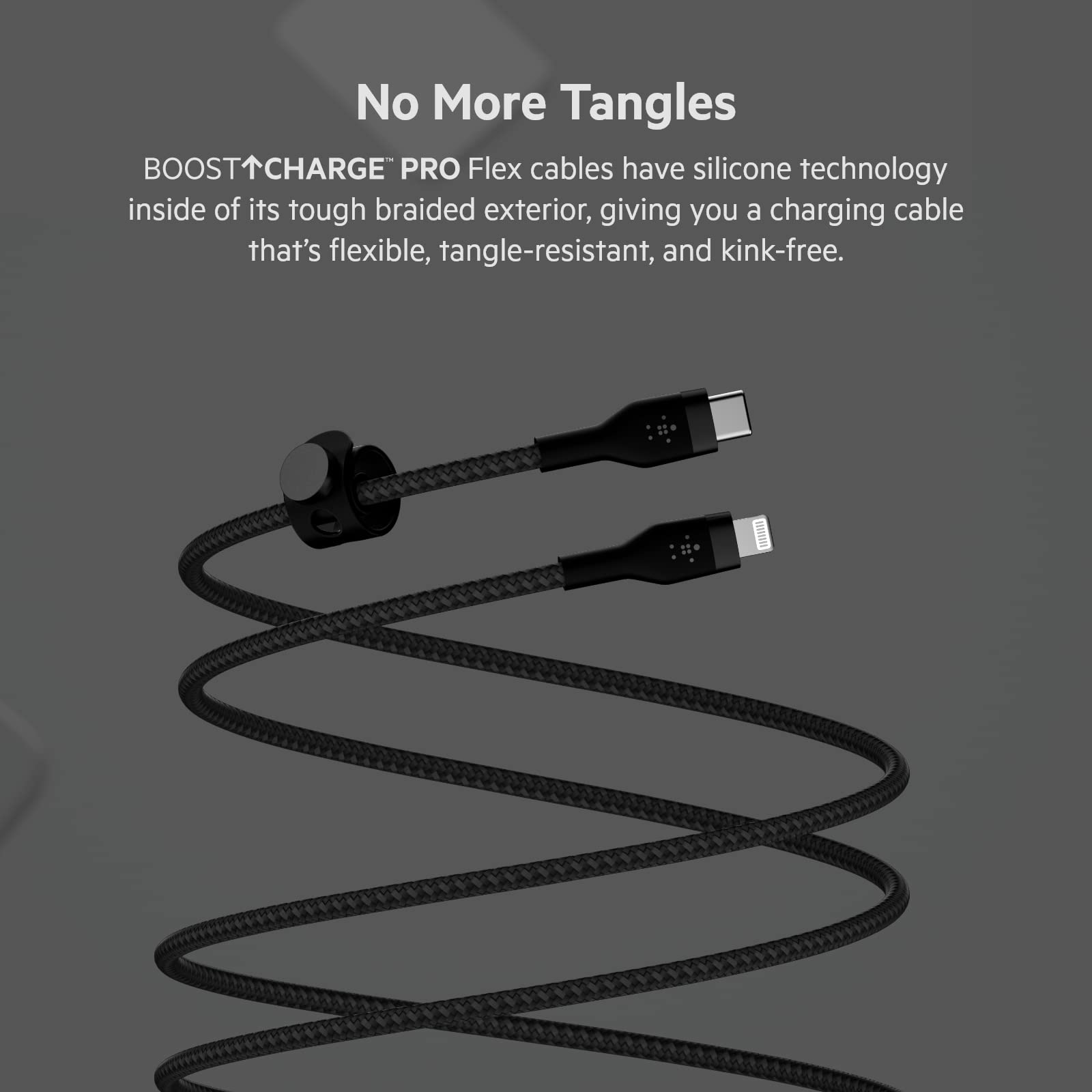 Foto 5 pulgar | Cable Belkin Boostcharge Pro Flex Usb-c A Lightning De 1 M, Paquete De 2 Unidades - Venta Internacional.