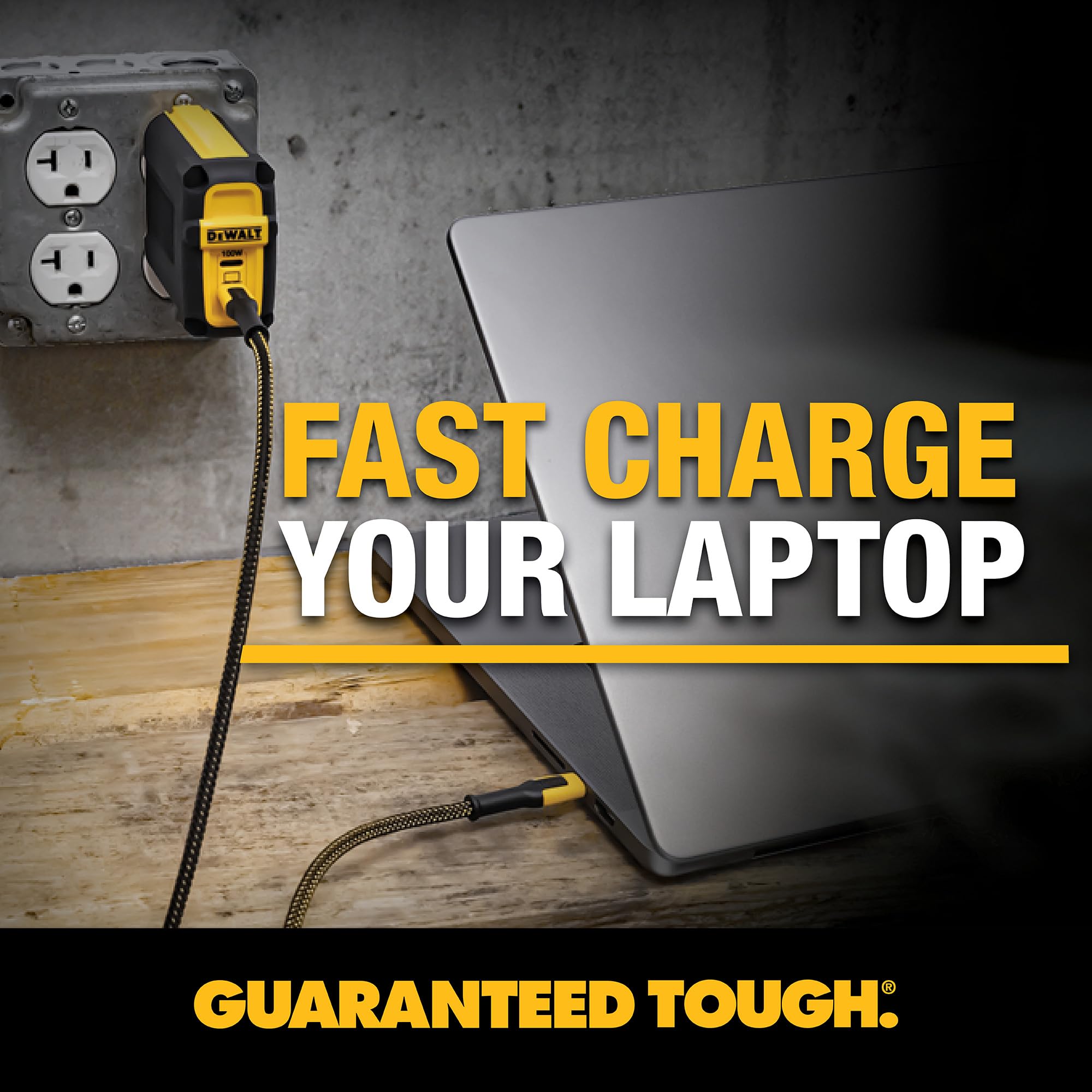 Foto 8 pulgar | Cable De Carga Dewalt Usb C A Usb C De 1 M Para Iphone Macbook De 100 W - Venta Internacional.