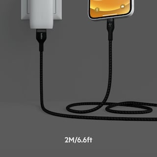 Foto 6 | Cable De Carga Belkin Boostcharge Pro Flex De 2 M, Negro, Paquete De 2 - Venta Internacional.