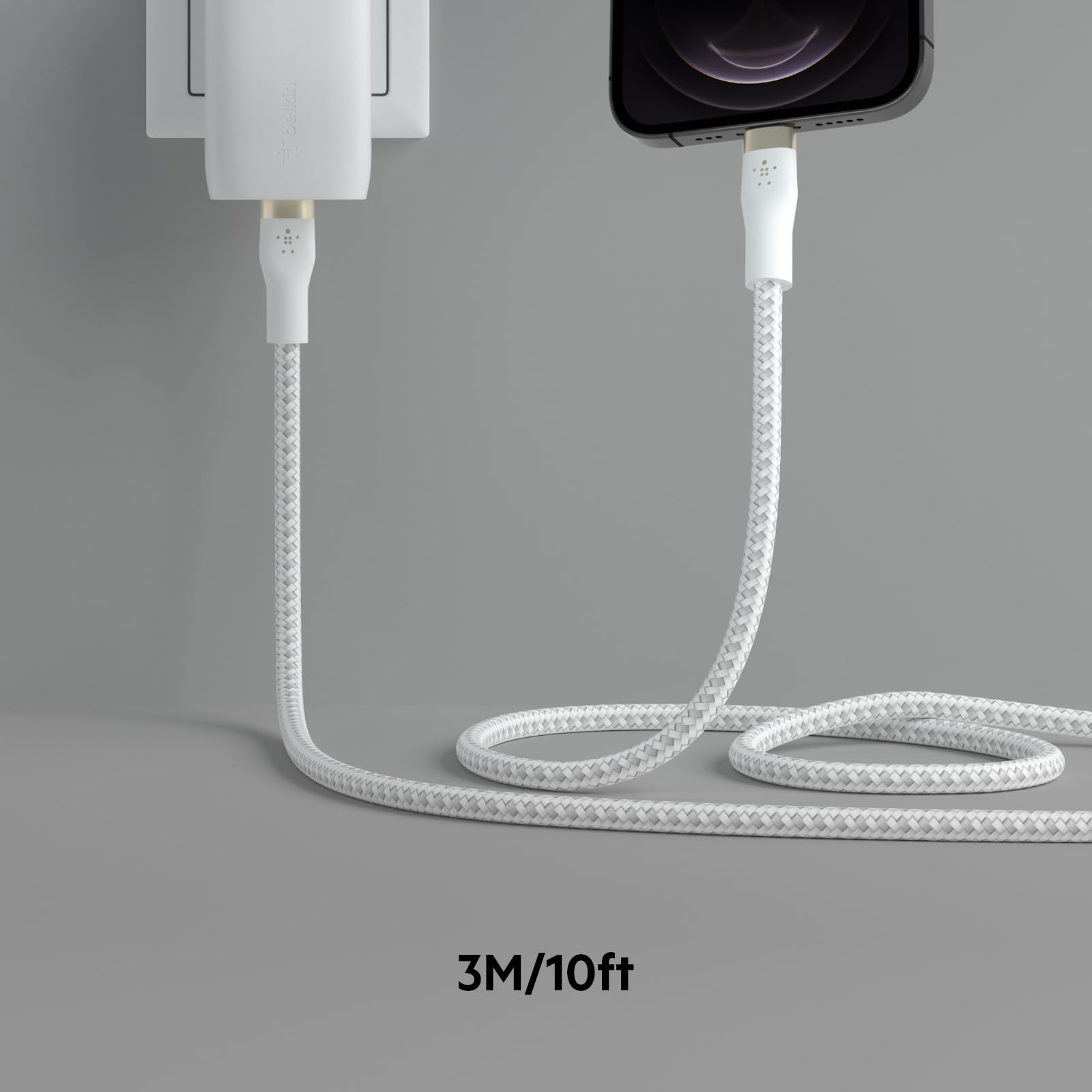 Foto 6 | Cable Belkin Boostcharge Pro Flex Trenzado Usb-c A Lightning De 3 M - Venta Internacional.