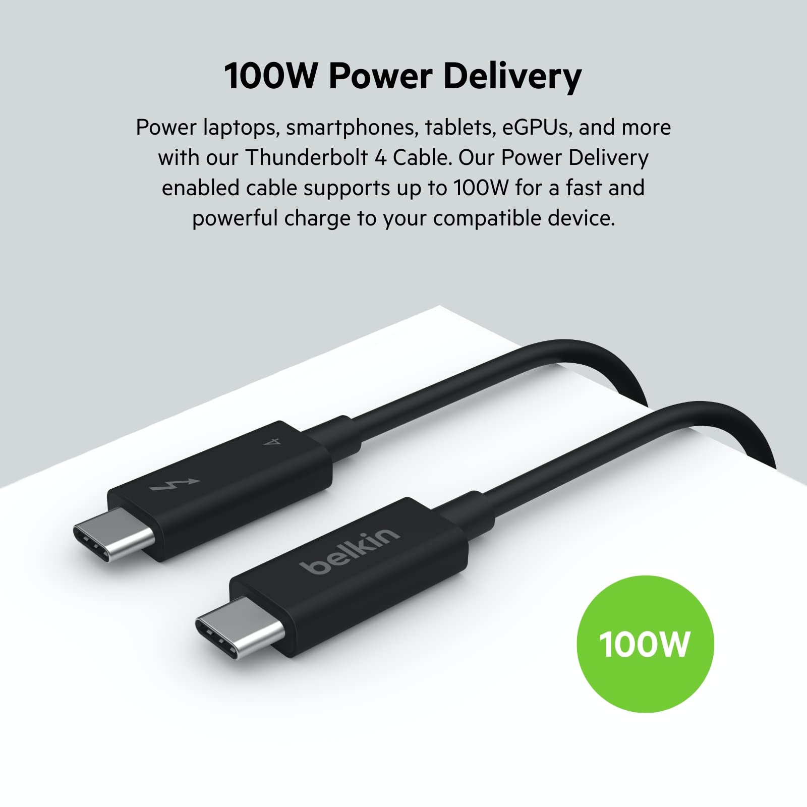 Foto 5 pulgar | Cable Thunderbolt 4 Usb-c A Usb-c De Belkin De 2 M Con Alimentación De 100 W - Venta Internacional.