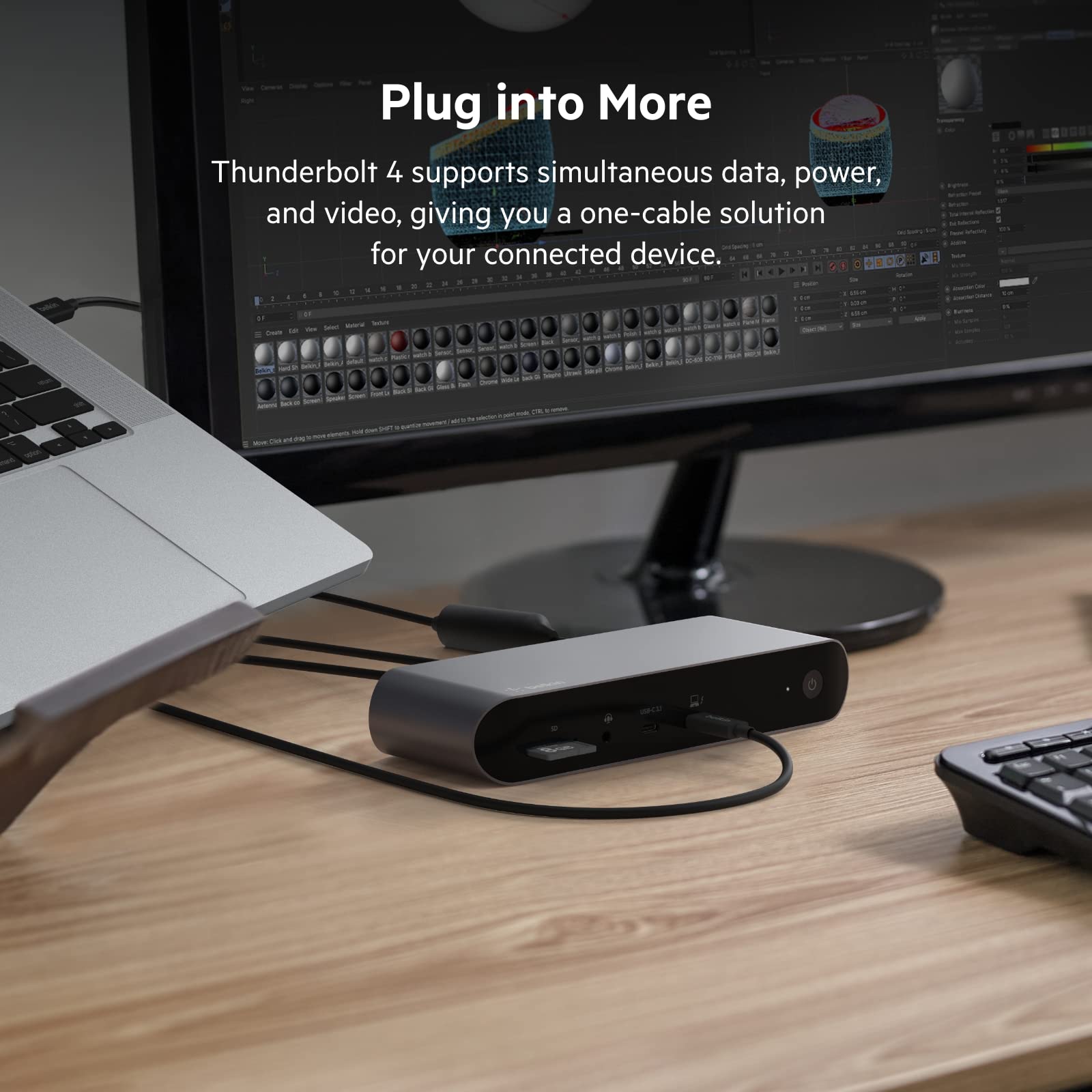 Foto 7 pulgar | Cable Thunderbolt 4 Usb-c A Usb-c De Belkin De 2 M Con Alimentación De 100 W - Venta Internacional.