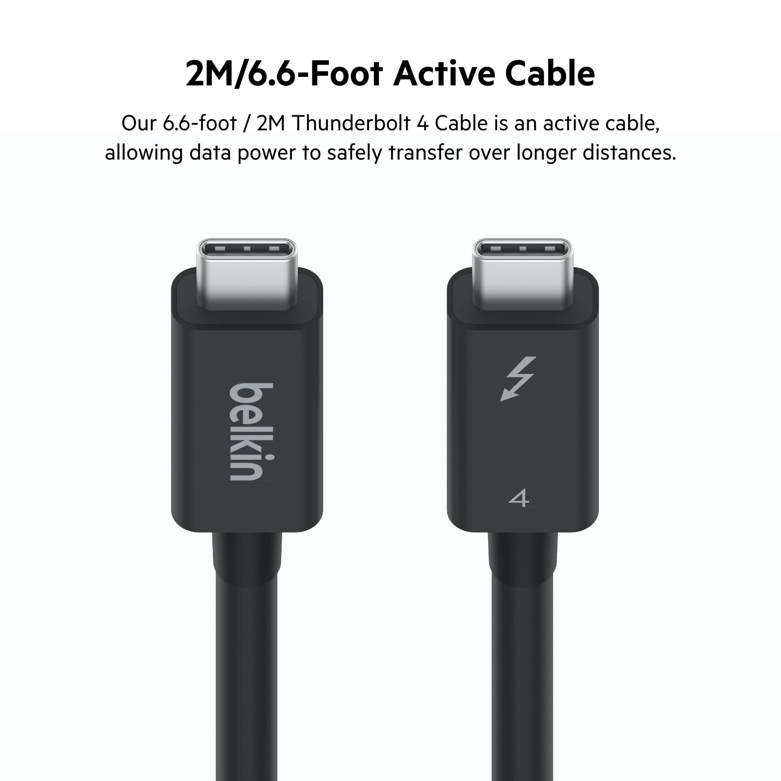 Foto 8 pulgar | Cable Thunderbolt 4 Usb-c A Usb-c De Belkin De 2 M Con Alimentación De 100 W - Venta Internacional.