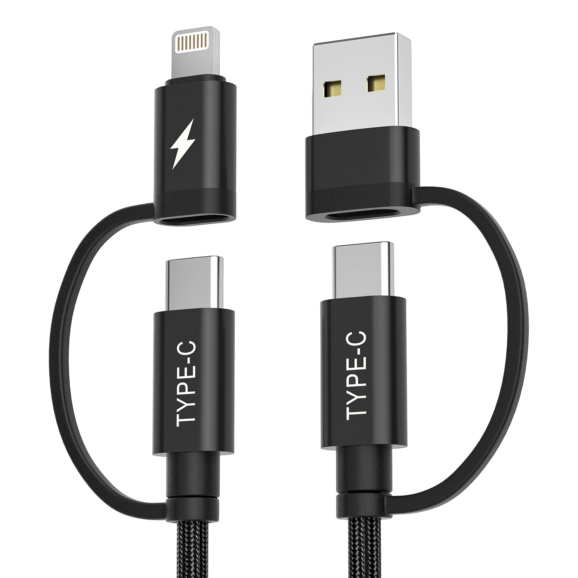 Cable De Carga Basesailor 4 En 1 Usb C A Usb C 60 W 1 M - Venta Internacional.