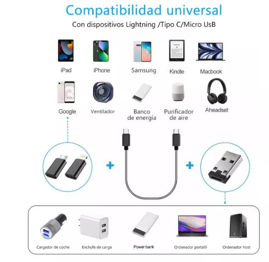 Foto 3 | Cable Wünd  3 En 1 Tipo-c Carga Rapida Para Iphone 1.2 Metros 60w