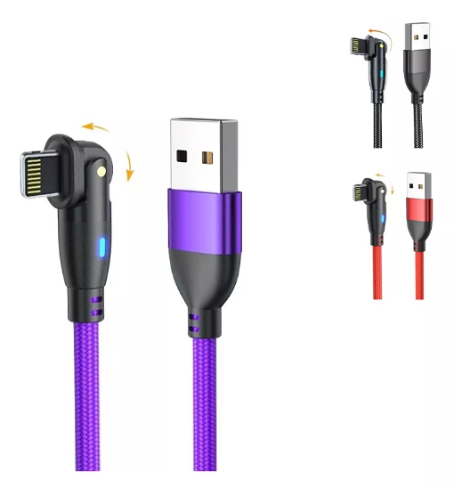 Cable De Cargador Usb Wünd Para Iphone Ipad Carga Rápida 2m