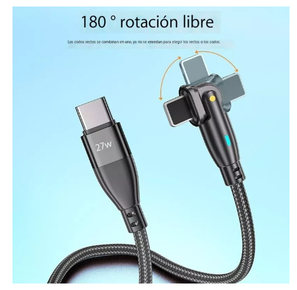 Foto 4 pulgar | Cable De Carga Rápida Wünd  Tipo C Para Iphone 11 12 13 14 Ipad 2m