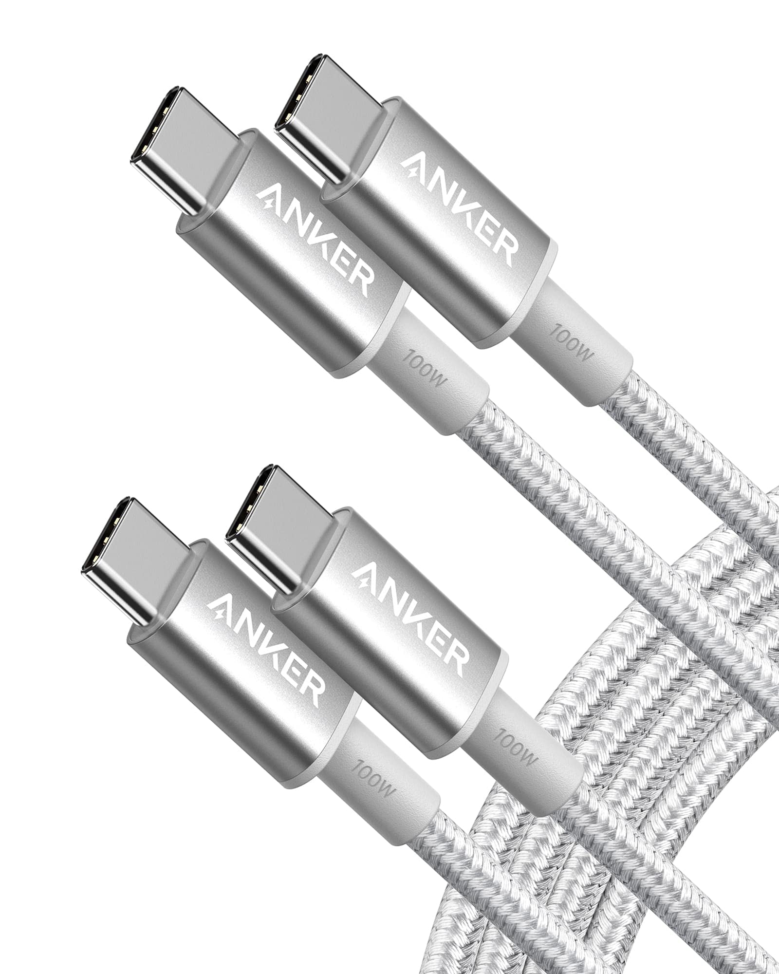 Cable Usb C A Usb C Anker 333, Carga Rápida De 6 Pies Y 100 W, Paquete De 2 - Venta Internacional.