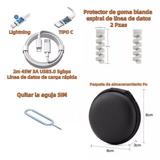 Foto 2 | Cargador para iPad 11 12 13 14 de Carga Rápida 2m Eo Safe Imports Esi-16172 Blanco