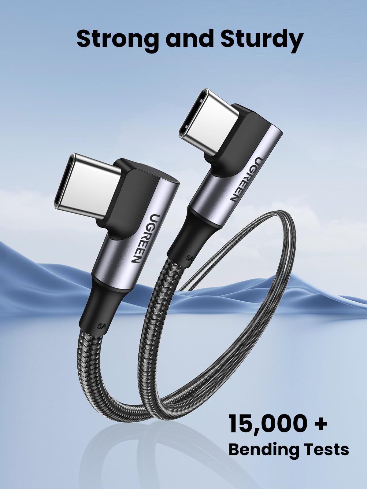 Foto 7 | Cable Usb C A Usb C Ugreen 100 W 90 Grados Para Iphone Macbook - Venta Internacional.