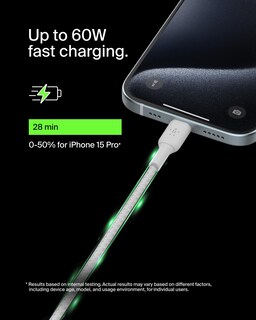 Foto 2 | Cable Usb-c A Usb-c Belkin Boostcharge De 1 M Para Iphone 16 - Venta Internacional.