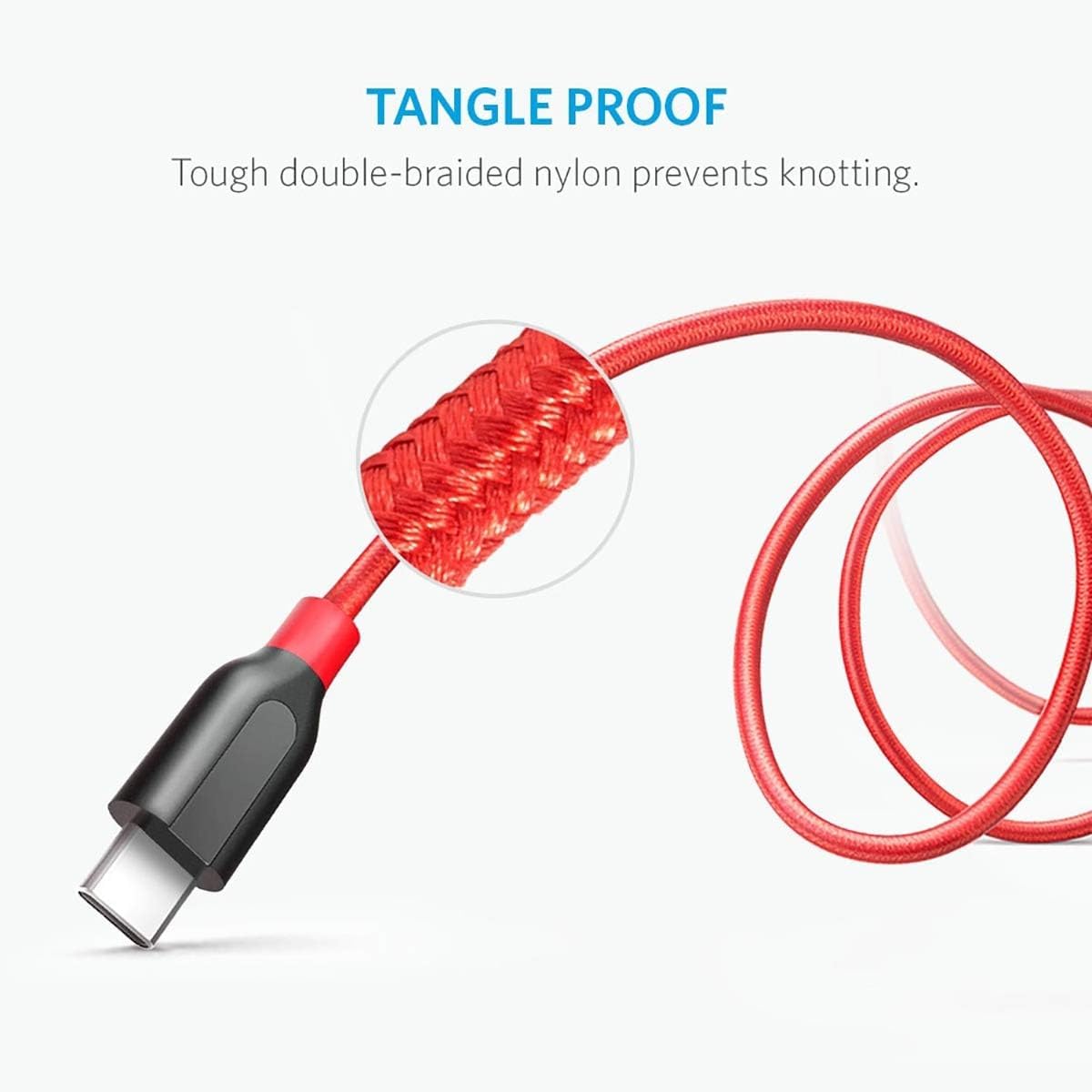 Foto 6 pulgar | Cable Usb-c Anker Powerline+ De 6 Pies Rojo Para Samsung Galaxy S10 - Venta Internacional.