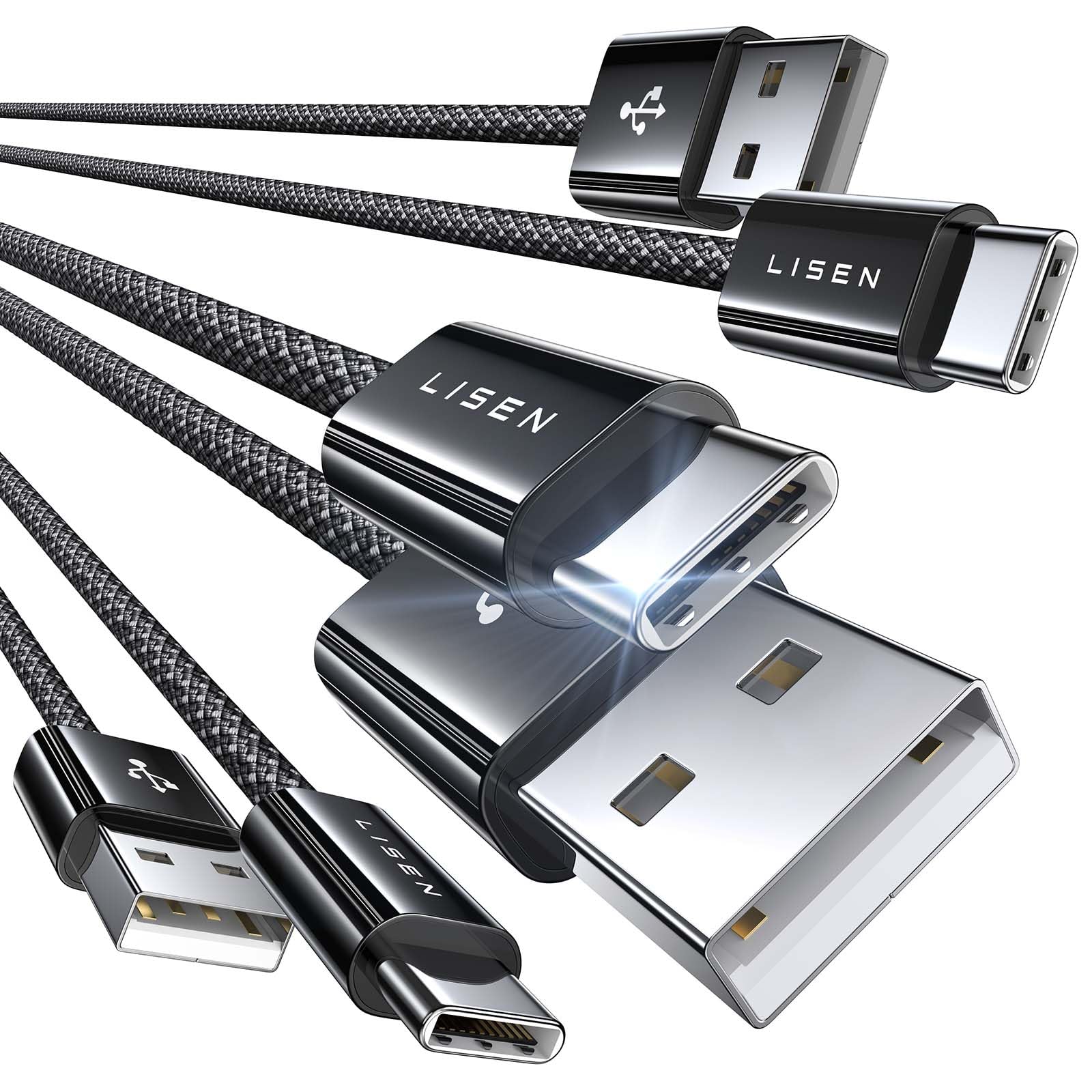 Foto 2 pulgar | Cable Usb Paquete de 3- Venta Internacional