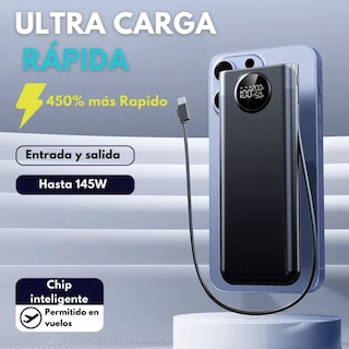 Foto 5 | Powerbank Mr. Gadgets 30 000 mah Ultra Carga Rapida 145w Batería Portátil