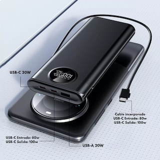 Foto 7 | Powerbank Mr. Gadgets 30 000 mah Ultra Carga Rapida 145w Batería Portátil