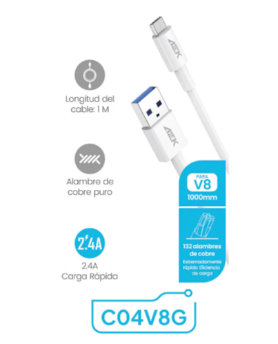 Foto 2 | Cable Usb A Usb Micro Aek