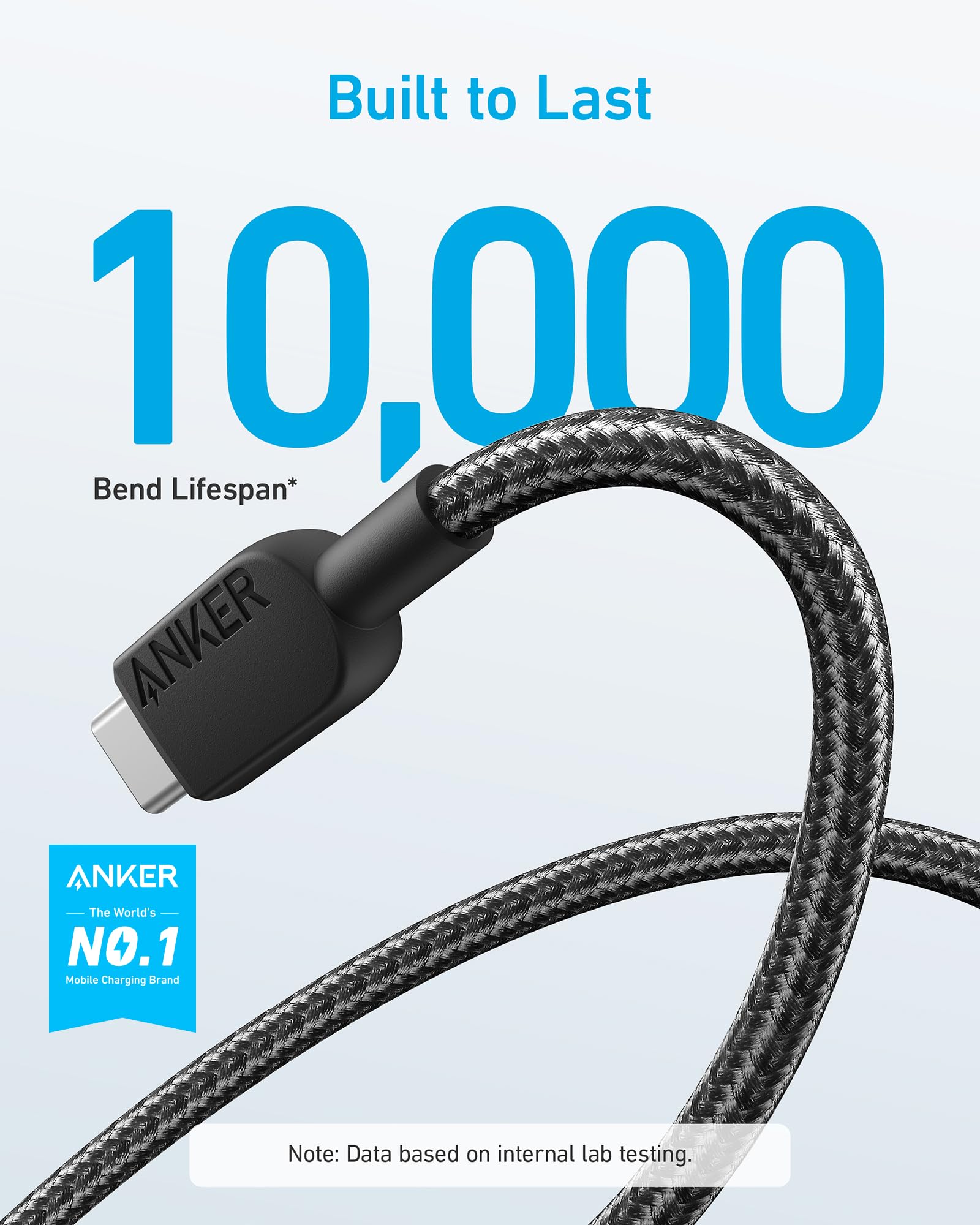 Foto 3 pulgar | Cable Anker tipo C 2 Piezas-Venta Internacional