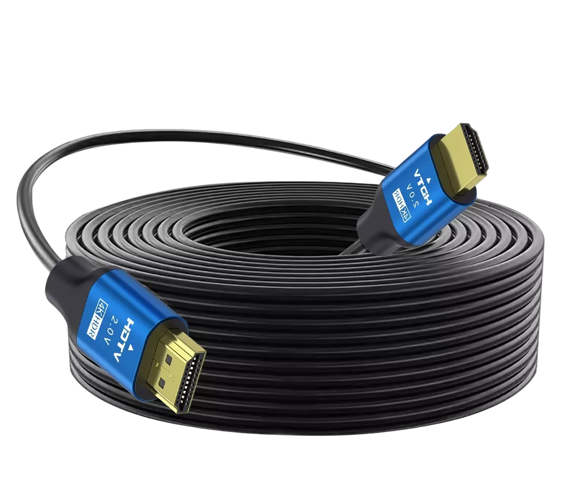 Foto 2 pulgar | Cable 10 Metros 4k Blindado Uso Rudo Alta Calidad Negro Azul