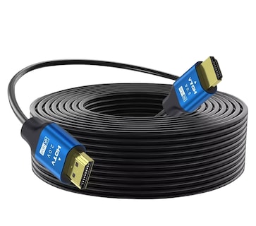 Foto 1 | Cable 10 Metros 4k Blindado Uso Rudo Alta Calidad Negro Azul