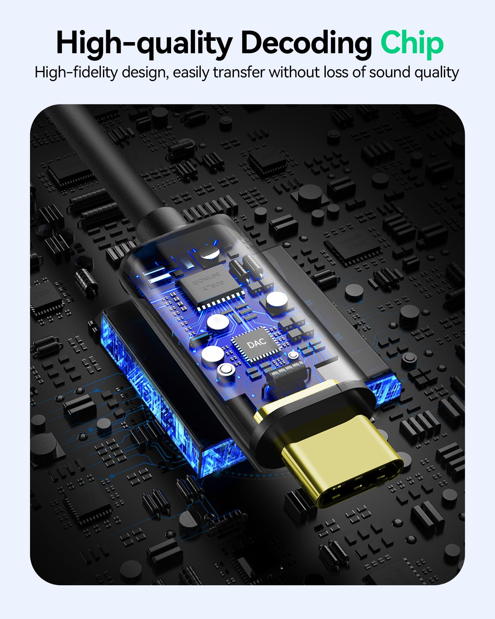 Foto 5 pulgar | Cable Auxiliar De Audio Agptek Usb Tipo C A Conector De 3,5 Mm, Negro - Venta Internacional.