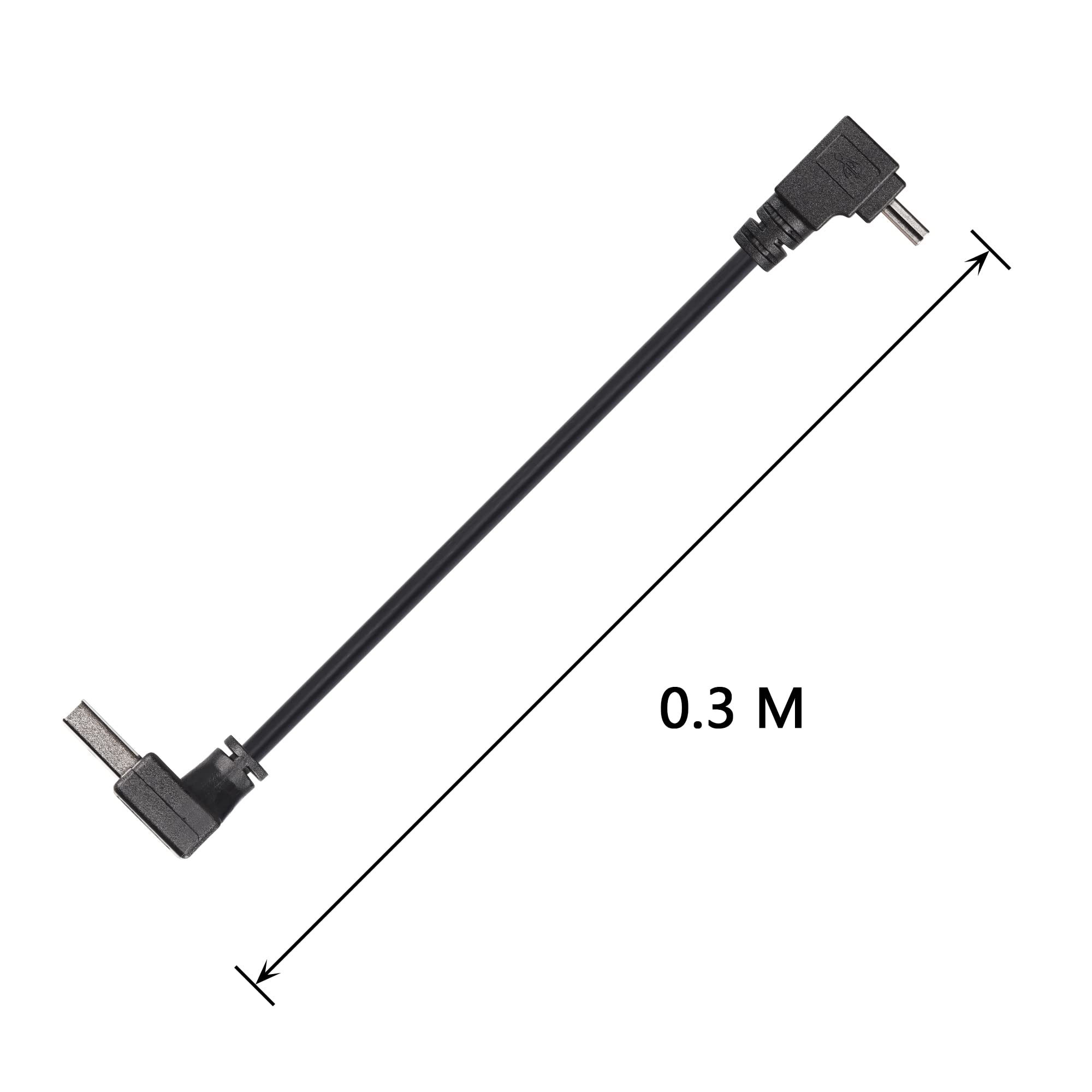 Foto 8 pulgar | Cable Cerrxian Mini Usb De 90 Grados Tipo A A Mini B De 5 Pines Y 30 Cm - Venta Internacional.