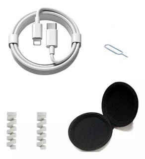 Foto 1 | 2m Cable Para Ipad Iphone 11 12 13 14 De Carga Rápida Conjunto Eo Safe Imports Esi-18609 Blanco