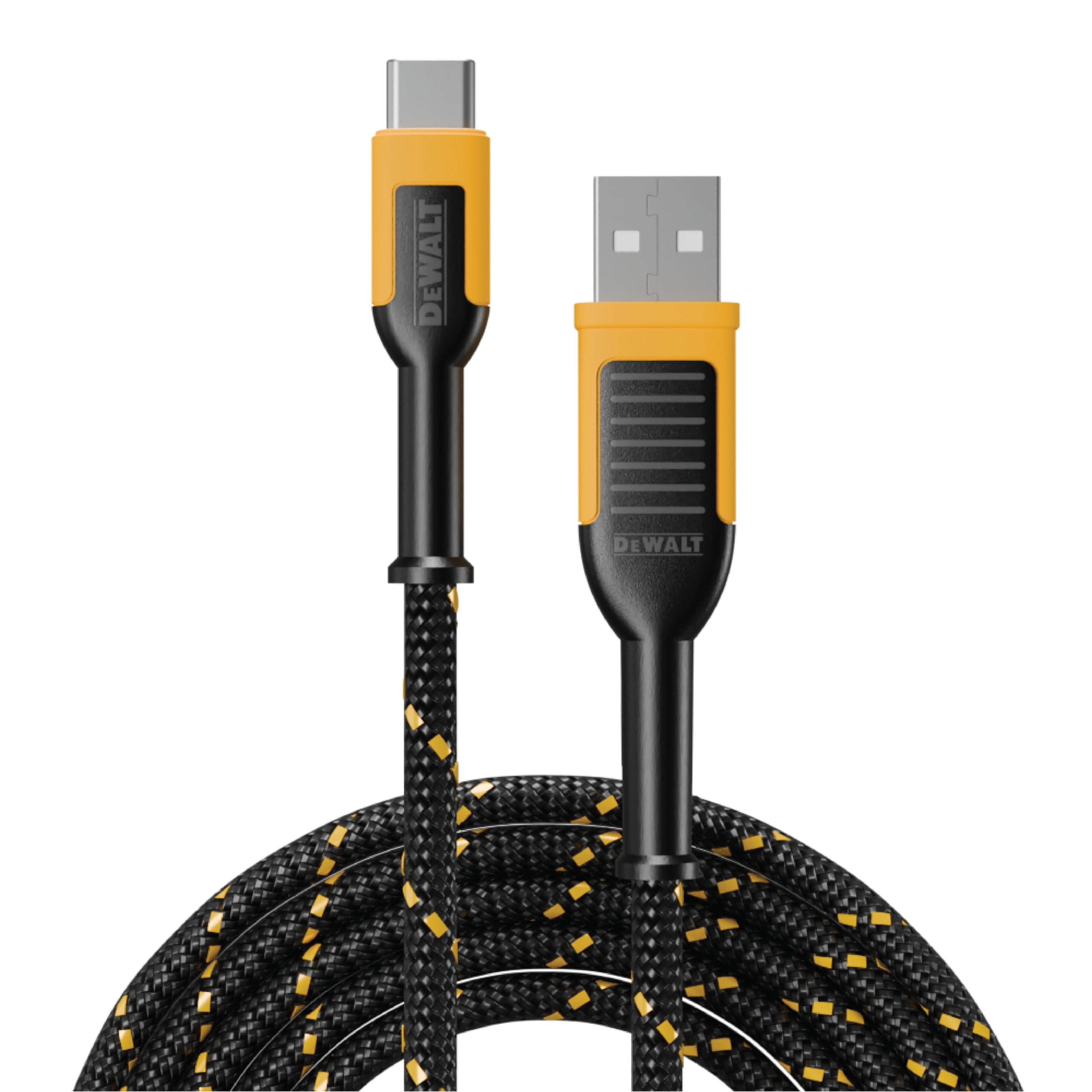 Foto 2 pulgar | Cable Usb C Dewalt Premium De Nailon Trenzado Usb A A Tipo C Negro - Venta Internacional.