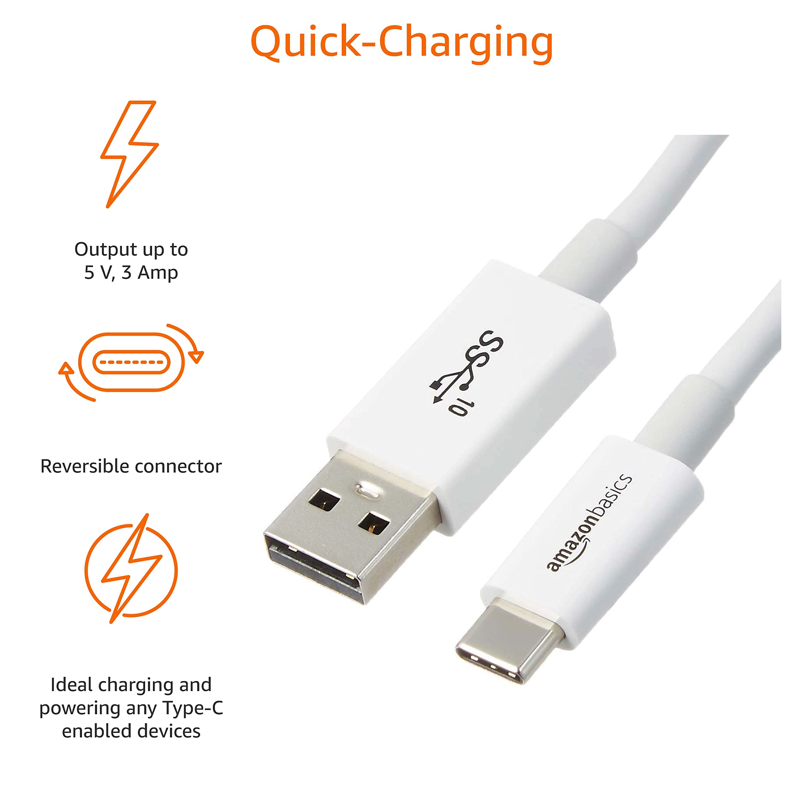 Foto 6 | Cable Adaptador Amazon Basics Usb-c A Usb-a 3.1 Gen 2 De 3 Pies - Venta Internacional.